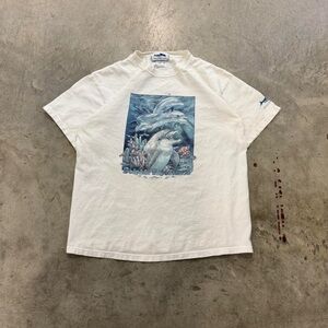 White Dolphin Graphic T-Shirt